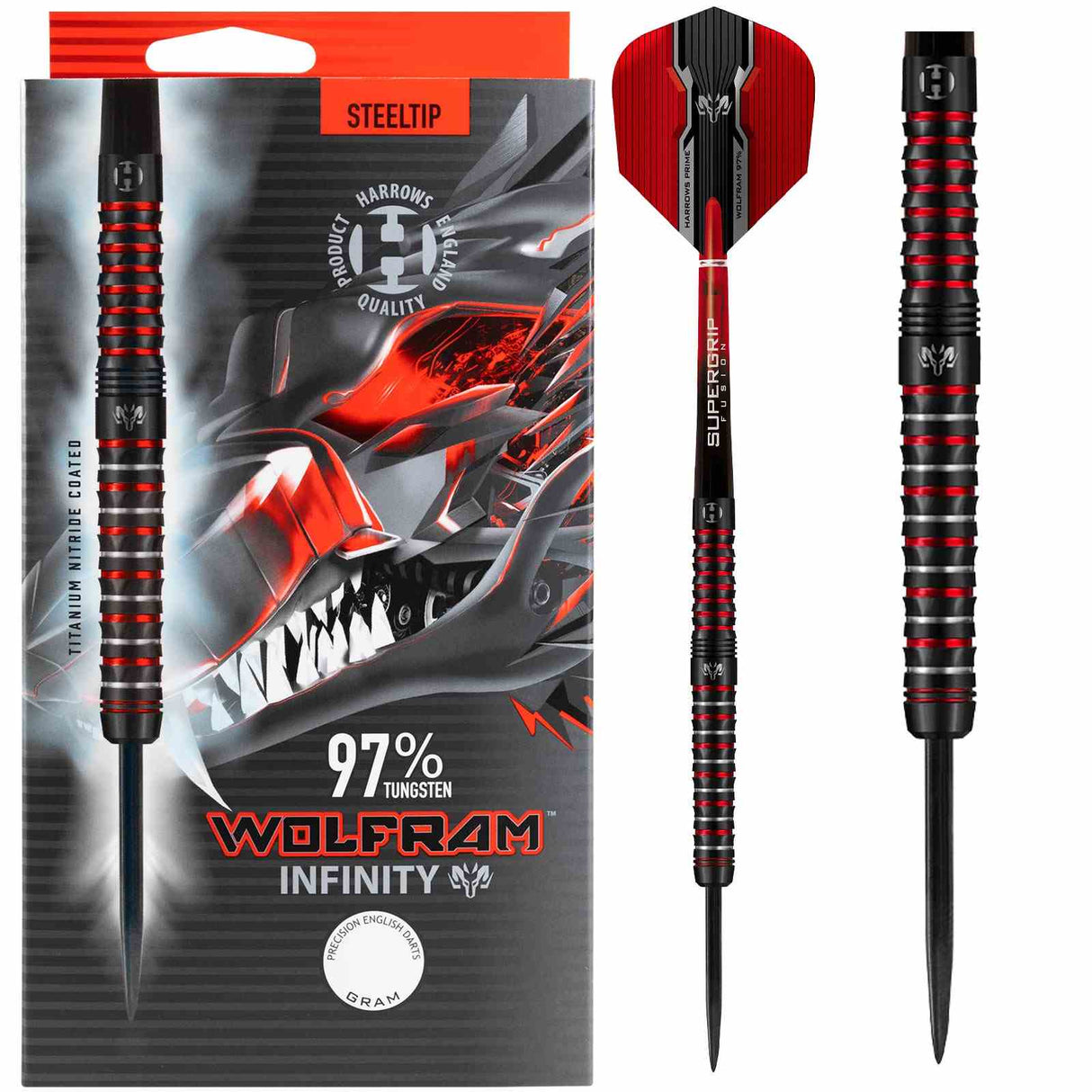 Harrows Wolfram Infinity 97% Tungsten 23g Darts
